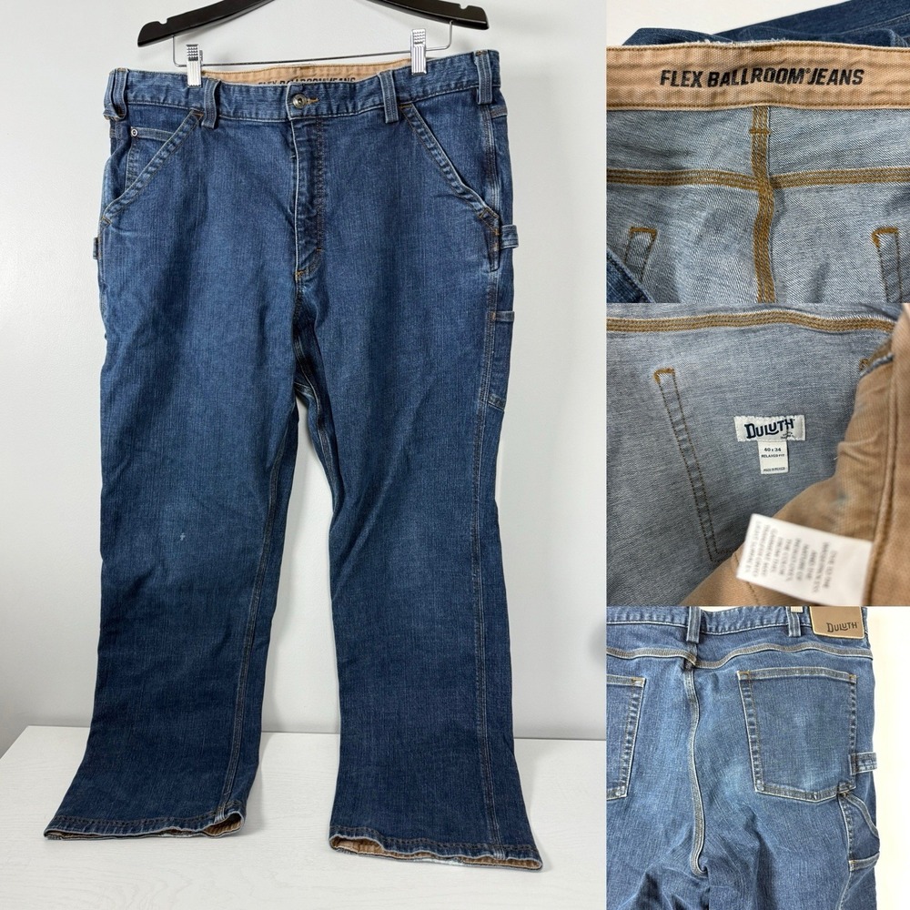 Duluth Trading Ballroom Double Flex Relaxed‎ Jeans Preowned 40x34